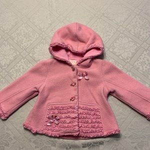 Baby Biscotti Girls hooded Fleece Jacket